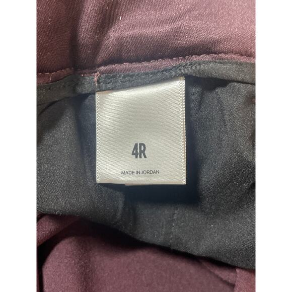 Express Women's Purple High Waisted Bootcut Flared Trousers Dress Pants Size 4R - Picture 4 of 6